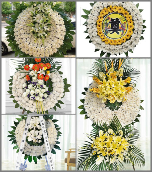 山东青岛即墨市灵山镇刘家旺疃村花圈速递